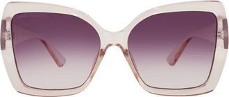French Connection FC 23 145 EMB NDE Smoke Cat Eye Ladies Sunglasses 10266543.LTS EMB NDE