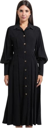 Fracomina Shirt Kleedjes - Dames - Shirt Kleedjes - Zwart - M - Kleedjes