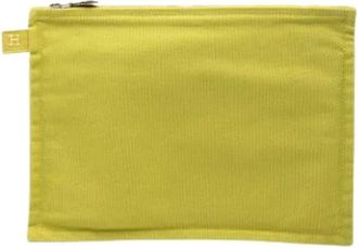 Herm&egrave;s Pre-owned Canvas Pouch - Dames - Pre-owned - Groen - Maat: ONE Size