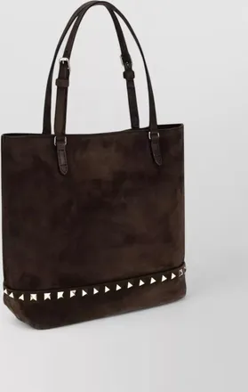 Valentino Garavani rockstud spike small leather tote bag