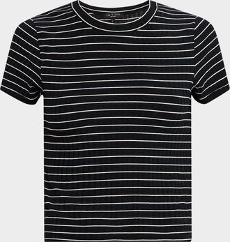 Rag & Bone Luca Stripe Baby Tee