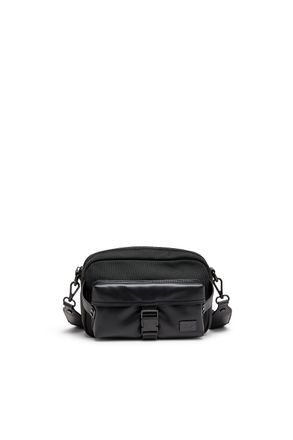 Diesel Multi-Pkts - Crossbody bag in nylon with flap pocket - Crossbody Bags - Unisex - Black