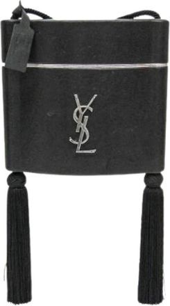 Saint Laurent Pre-owned Mini Schoudertas - Dames - Vintage Mini Tas - Zwart - ONE Size - Leer - Vintage