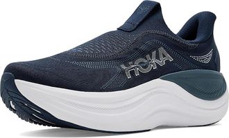 Hoka One One Skyward Laceless Mens Running Shoes Varsity Navy/White : 10.5 D - Medium, Synthetic
