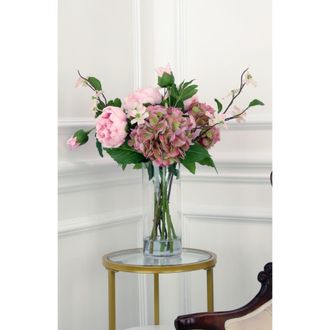 Mark Roberts Peony Hydrangea Bouquet in Pink at Nordstrom