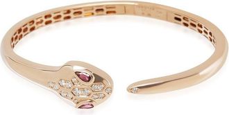 Bulgari Serpenti Seduttori Rose Gold 0.30 Ct. Tw. Diamond Bracelet (Authentic Pre-Loved)