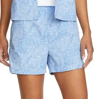 Eddie Bauer All Day Upf Elastic Waist Shorts In Blue
