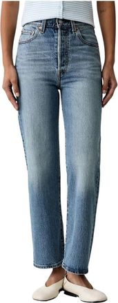 Levi's 722 High Rise Slim - Dames - Regular Fit Jeans - Blauw - W26 L29 - Katoen - Jeans