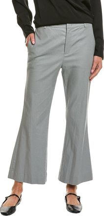 Vince Mid-Rise Linen-Blend Cropped Trouser