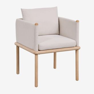 Sklum Pack De 4 Sillas De Comedor Con Reposabrazos En Madera De Acacia Olivia Sklum