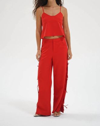 LnA Kairi Tank Top In Red Chambray