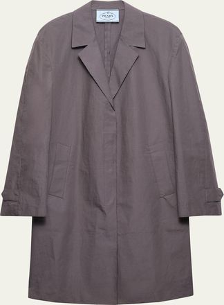 Prada Cotton Single-Breasted Overcoat