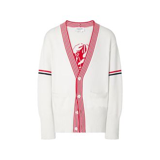 Thom Browne RWB Armband Lobster Jersey Cardigan