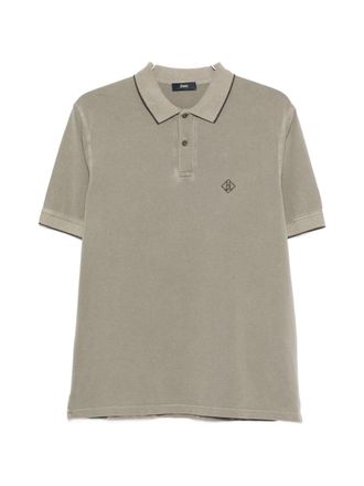 Herno Katoenen poloshirt met Herno-logo