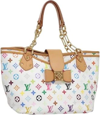 Louis Vuitton Pre-owned Annie GM Tote Bag - Dames - Vintage Handtas - Wit - ONE Size - Leer - Vintage