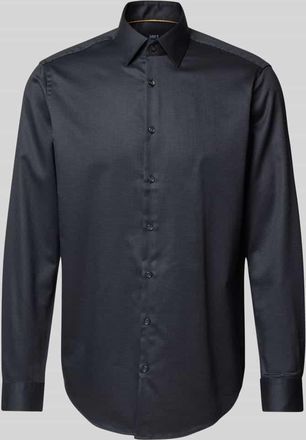 Jake*s Regular Fit Business-Hemd mit Kentkragen in Anthrazit, Größe 37/38