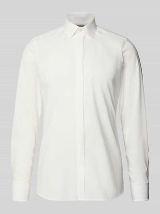 Olymp Level 5 Slim Fit Smokinghemd aus Baumwolle mit Stretch-Anteil in Ecru, Größe 36