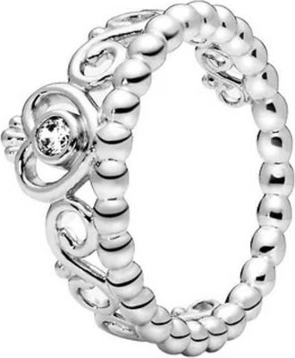 Pandora Ladies Princess Tiara Crown Ring, Size 50