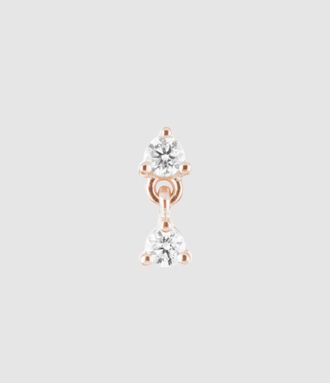 Stone Paris Infinity Boucle Doreille Bouton Or Rose, Vendue &agrave; lunit&eacute;