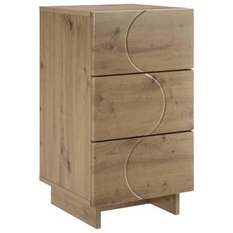 vidaXL Mesa De Noche Roble Artisan 33,5 X 34,5 X 60 Cm Vidaxl