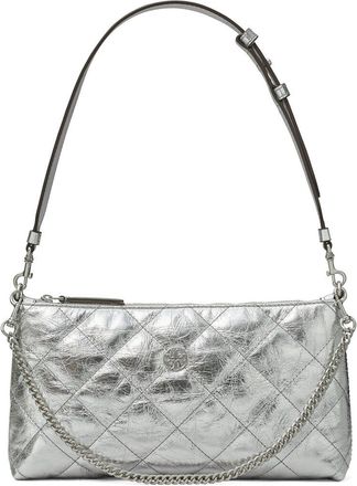 Tory Burch Willa Metallic Zip Leather Shoulder Bag