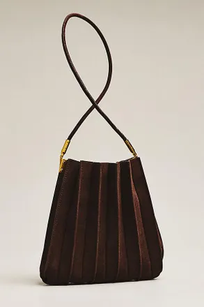 Melie Bianco Carrie Faux Suede Shoulder Bag
