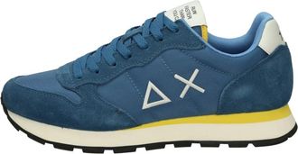 Sun 68 Tom Solid Low-top Sneakers - Heren - Sneakers - Blauw - 43 EU - Leer - Schoenen
