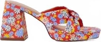 Matisse Footwear Womens Esme Platform Sandals In Red Floral