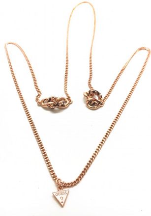 Guess Womens UBN21597 Ladies Necklace - Rose Gold - One Size