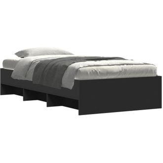 vidaXL Giroletto Nero 100x200 cm in Legno Multistrato - Vidaxl