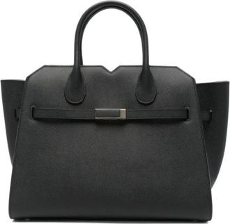 Valextra Bolso Tote Mediano Milano - Bags - Mujer - Negro - ONE SIZE