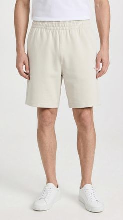 Calvin Klein Jeans Sweatshorts CALVIN KLEIN JEANS, Herren, Gr. XXL, N-Gr, oatmeal, Sweatware, Obermaterial: 100% Baumwolle, unifarben, l&auml;ssig geschnitten kurz, Hosen Swe