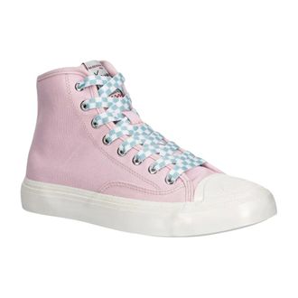 Kenzo Schoenen, Dames, Roze, 38 EU, Katoen, Hoshi High Top Sneaker