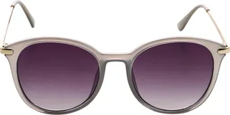 Laura Scott Sonnenbrille LAURA SCOTT mit hellgoldfarben gl&auml;nzenden B&uuml;gel, Damen, grau, leicht durchscheinend, leicht gl&auml;nzend, leicht transparent, Sonnenbrillen S