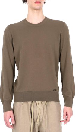 A.P.C. Long-Sleeve Side Logo Cotton Sweater