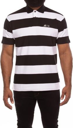 Icecream Big Dripper Stripe Polo in Black at Nordstrom, Size Xx-Large