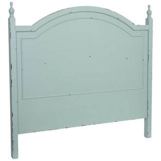 Wanderlust Deco Cabecero de cama de madera verde 150x5x130h cm