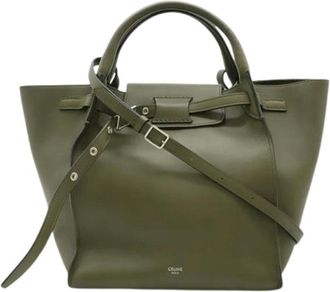 Celine Pre-owned Tote Bags, female, Green, Size: ONE SIZE Pre-owned Vintage Tote Bag