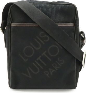 Louis Vuitton Black Noir Damier Geant Canvas Shoulder Bag (Pre-Owned)