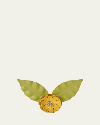 Loewe x Paulas Ibiza Leather Flower Pin