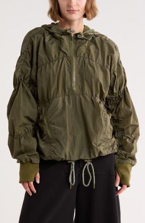 Free People FP Movement FP Light Packer Water Resistant Hiking Pullover in Holly at Nordstrom Rack, Size Medium