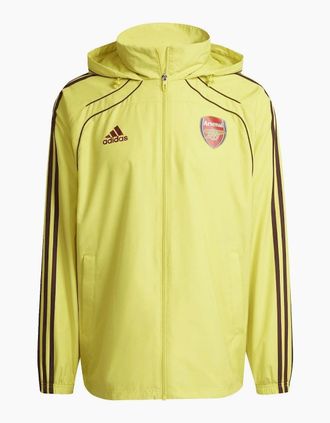 adidas Mens Adidas Arsenal UBP Windbreaker Hooded Jacket Yellow - Size: 42/Regular