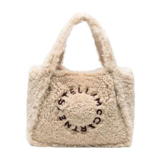Stella McCartney Shearling Tote Bag - Dames - Tassen - Beige - Maat: ONE Size