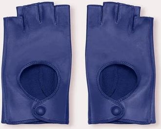 Seymoure Fingerless Driving Glove in Blue at Nordstrom, Size Medium