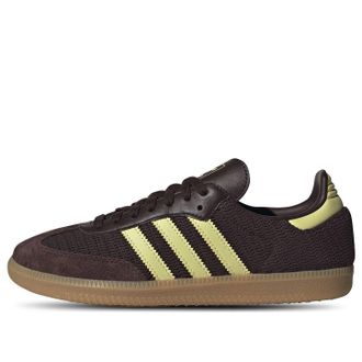 adidas (WMNS) adidas Samba OG Shadow Brown Powder Yellow JR8167