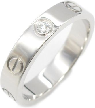 Cartier Clear White White Gold (18K) Band Ring (Pre-Owned)