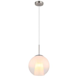 Globo Lighting Globo - L&aacute;mpara Colgante - Barry - Acero - Vidrio - &Oslash; 25cm - E27