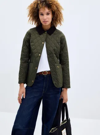Barbour Womens Annandale corduroy collar quilted jacket