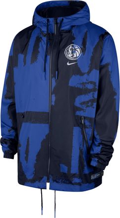 Nike Dallas Mavericks Courtside Nike Mens NBA Club Woven Full-Zip Jacket in Blue | IF8891-419