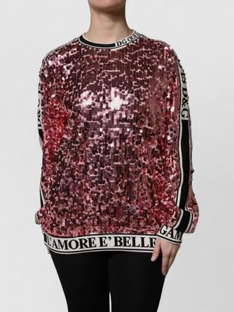Dolce & Gabbana sequin long-sleeve sweatshirt